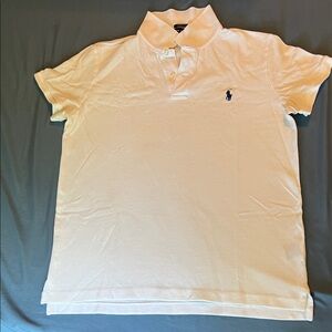Polo by Ralph Lauren White Short Sleeve Polo Tee with Navy Pony
